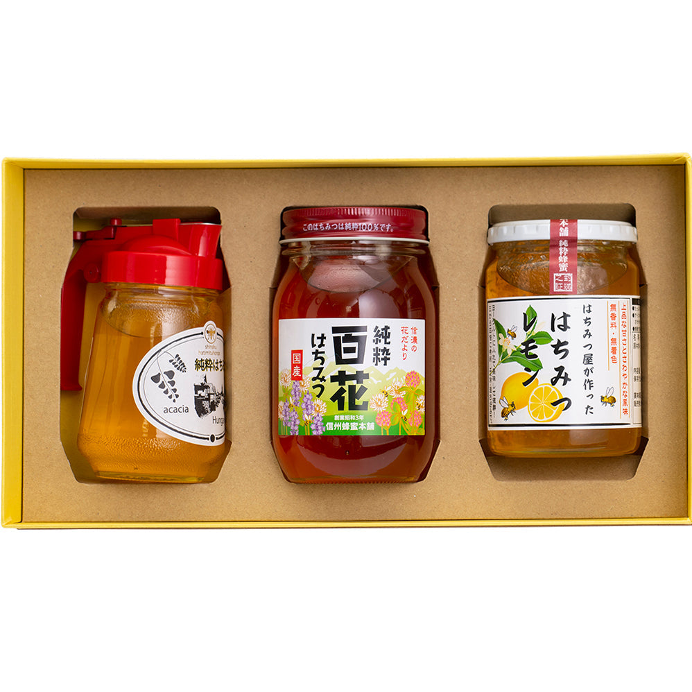 山田養蜂場アカシア蜂蜜レモン蜂蜜百花蜂蜜セット 山田養蜂場 世界のはちみつ3本セットアカシア蜂蜜 クローバー