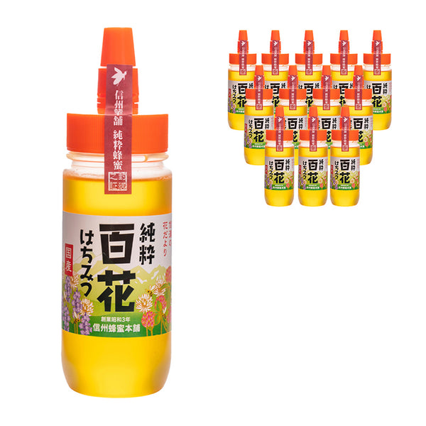 信州産百花はちみつ 信州百花蜂蜜300g × 12本セット＜送料無料！＞ – 国産蜂蜜通販は信州