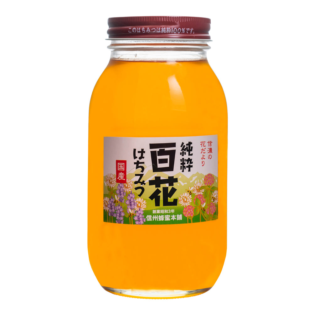 百花（ひゃっか）蜂蜜1200gビン入 – 信州蜂蜜本舗