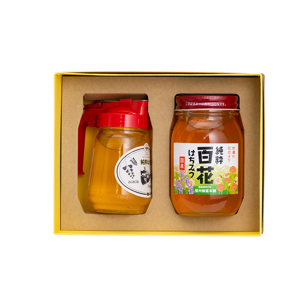 国産蜂蜜・ハンガリーセット（百花・ハンガリー産アカシア）｜はちみつ