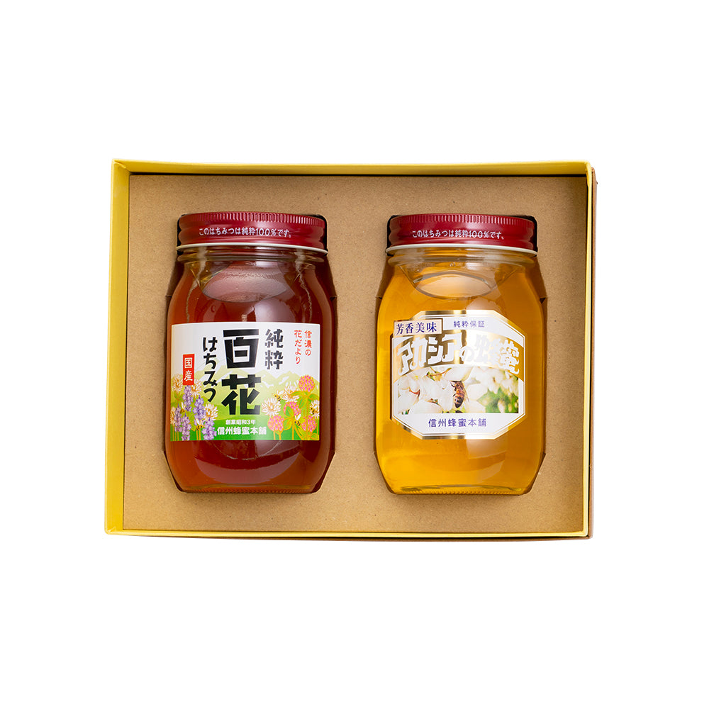 国産蜂蜜600g2本セット（百花・アカシア）