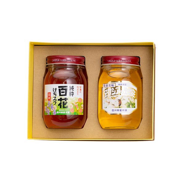 国産蜂蜜600g2本セット（百花・アカシア）｜はちみつ専門の通販サイト